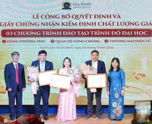 Trường Đại học Gia Định bổ nhiệm quyền hiệu trưởng, thêm dấu mốc mới trong nâng cao chất lượng đào tạo