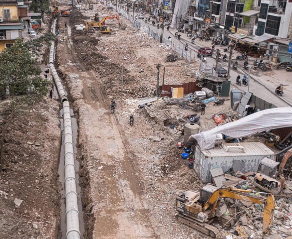 Hà Nội thúc tiến độ loạt dự án trọng điểm sau giải phóng mặt bằng