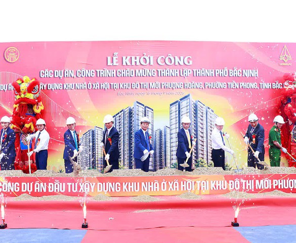Bắc Ninh khởi công dự án nhà ở xã hội Phượng Hoàng có mức đầu tư gần 2.000 tỷ đồng