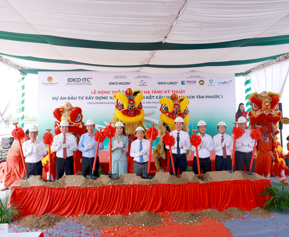 Động thổ Khu công nghiệp IDICO Tân Phước 1, khởi động chiến lược đầu tư toàn diện của IDICO tại ĐBSCL