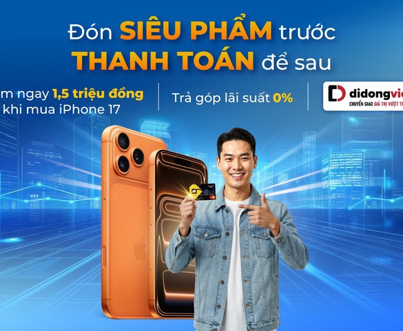 Giảm ngay 1,5 triệu đồng khi mua trả góp iPhone 17 bằng thẻ tín dụng PVcomBank
