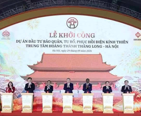 Tổng Bí thư, Chủ tịch nước Tô Lâm dự Lễ khởi công Dự án đầu tư bảo quản, tu bổ, phục hồi Điện Kính Thiên