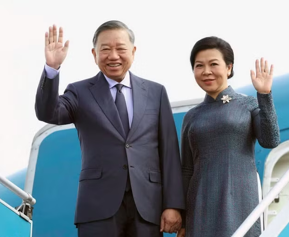 Tổng Bí thư, Chủ tịch nước Tô Lâm cùng Phu nhân lên đường thăm cấp Nhà nước tới Nga, thăm chính thức Pháp và dự Hội nghị Thượng đỉnh Không gian vũ trụ
