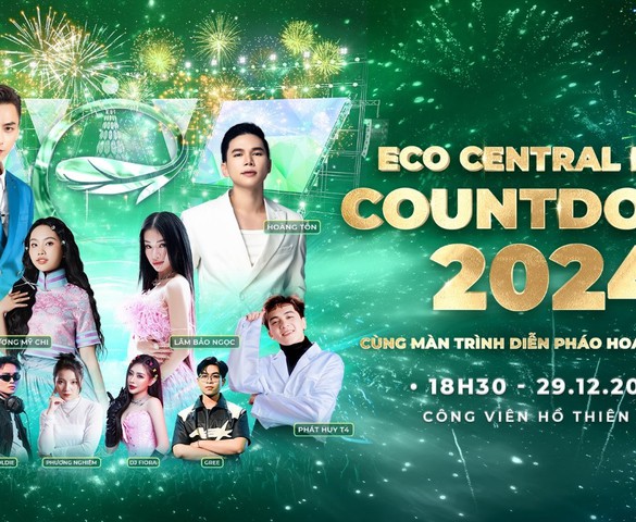 Eco Central Park: Bùng nổ “đại tiệc nghệ thuật” đón năm mới bên dòng sông Lam