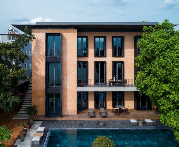 Thiết kế ấn tượng của ngôi nhà ven sông Hồng