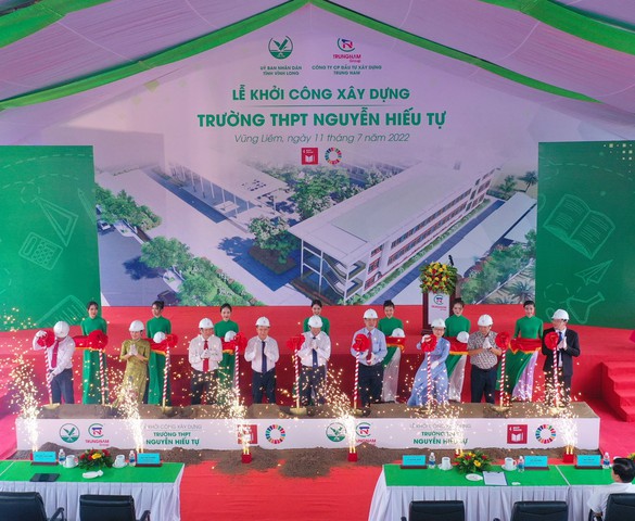 Trungnam Group tài trợ xây dựng Trường THPT Nguyễn Hiếu Tự (Vĩnh Long)