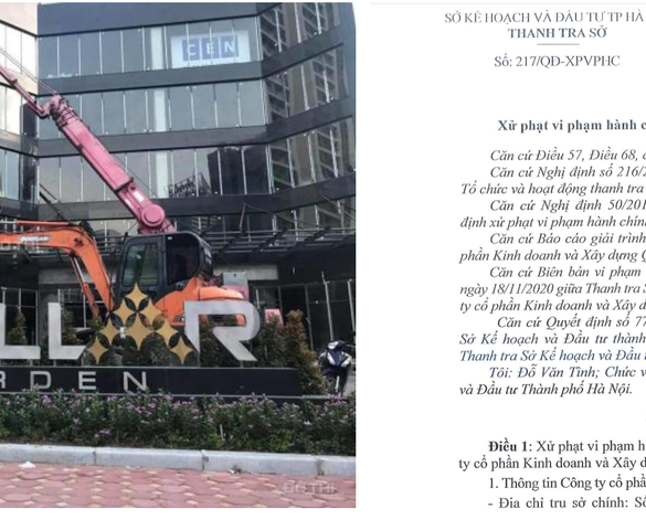 CĐT dự án Stellar Garden liên tiếp sai phạm trách nhiệm thuộc về ai?
