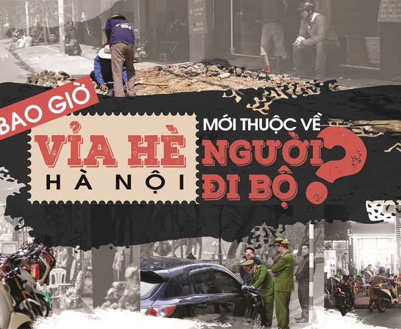 Bao giờ vỉa hè Hà Nội mới thuộc về người đi bộ?