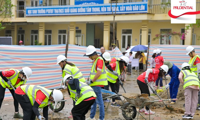Prudential Việt Nam lan tỏa hành trình thiện nguyện cùng PRU Volunteering 2025 tại Lào Cai