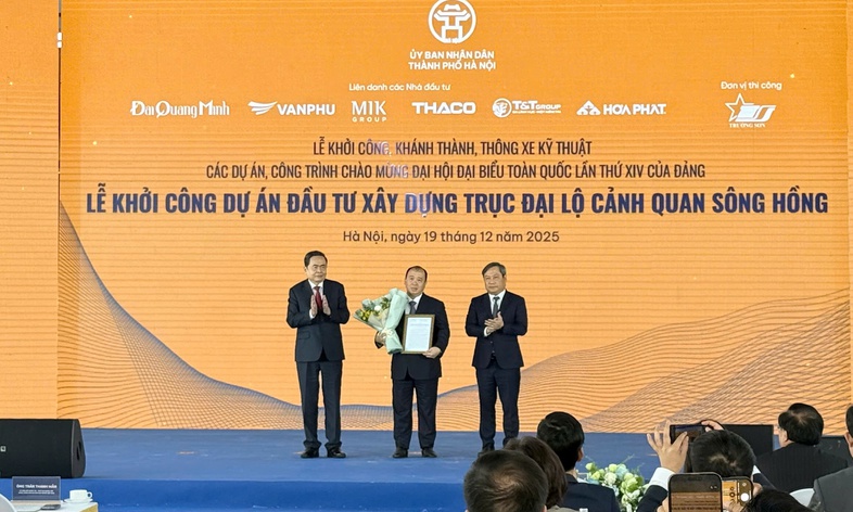 Hà Nội khởi công dự án đầu tư xây dựng Trục Đại lộ Cảnh quan sông Hồng